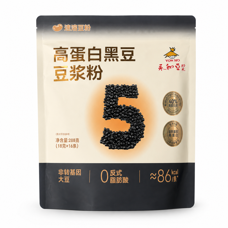 Yon Ho Proteinrikt Sojabönsdryckpulver med Svarta Sojabönor 288g