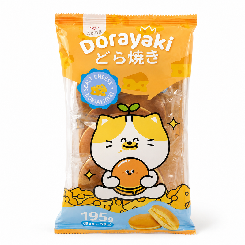 Tokimeki Dorayaki med Saltad Ostkräm 195g