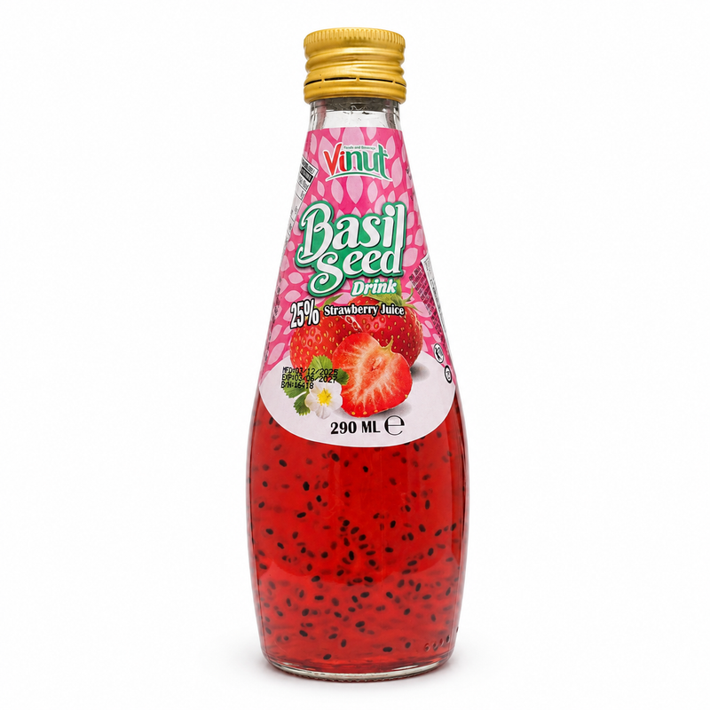 Vinut Basilikafrödryck Jordgubb 290ml