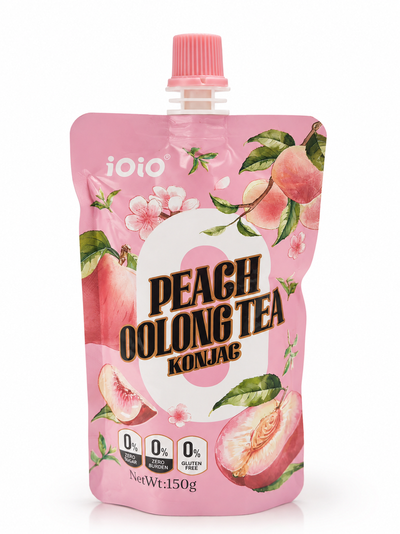 iOiO Konjacdryck Persika & Oolongte 150g