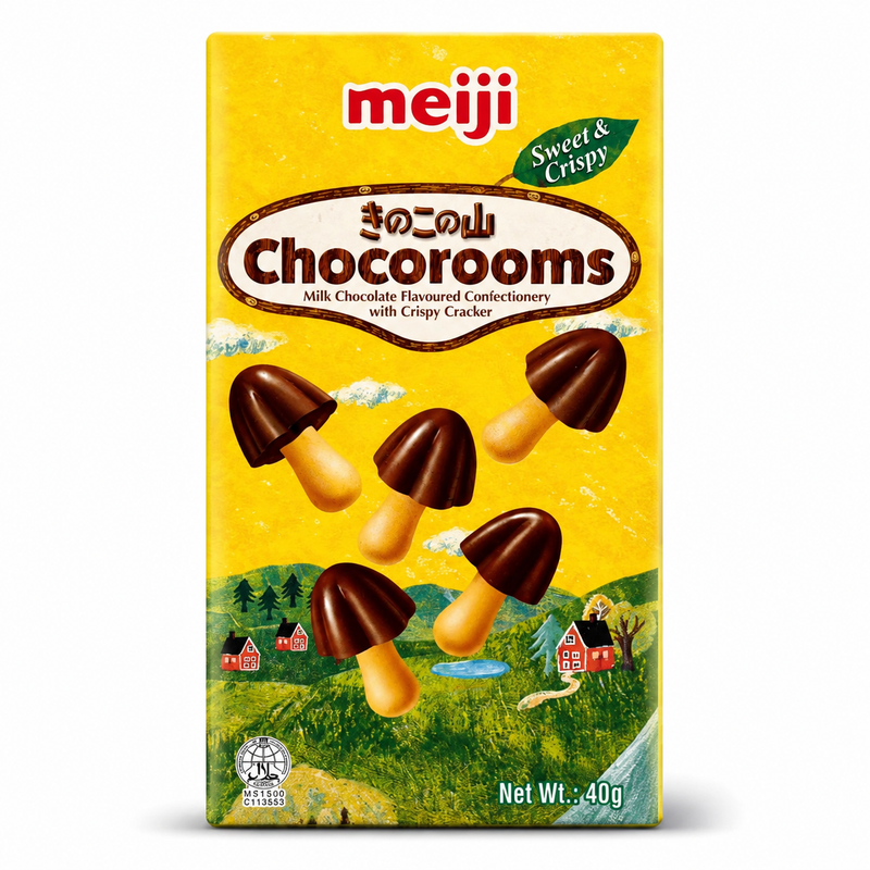 Meiji Chocorooms Mjölkchokladkex 40g