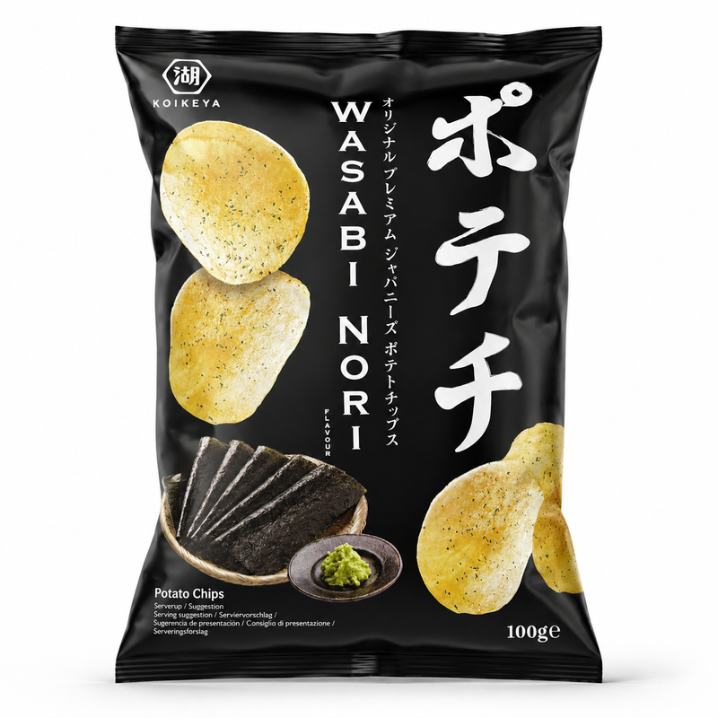 Koikeya Potatischips Wasabi & Nori 100g