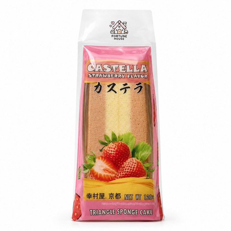 Fortune House Castella med jordgubbssmak 120g