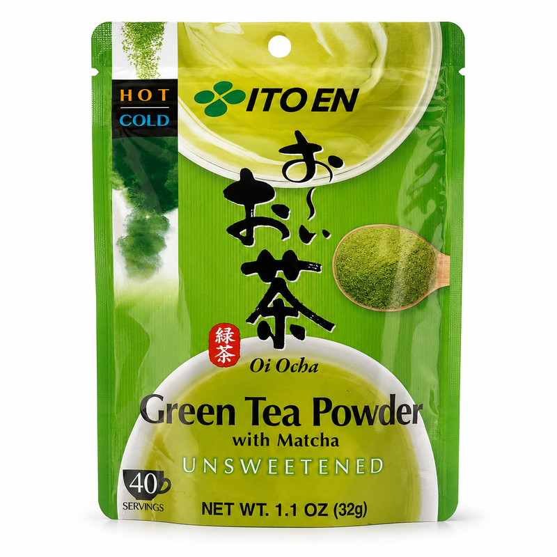 Ito En Oi Ocha Grönt Tepulver med Matcha Osötat 32g