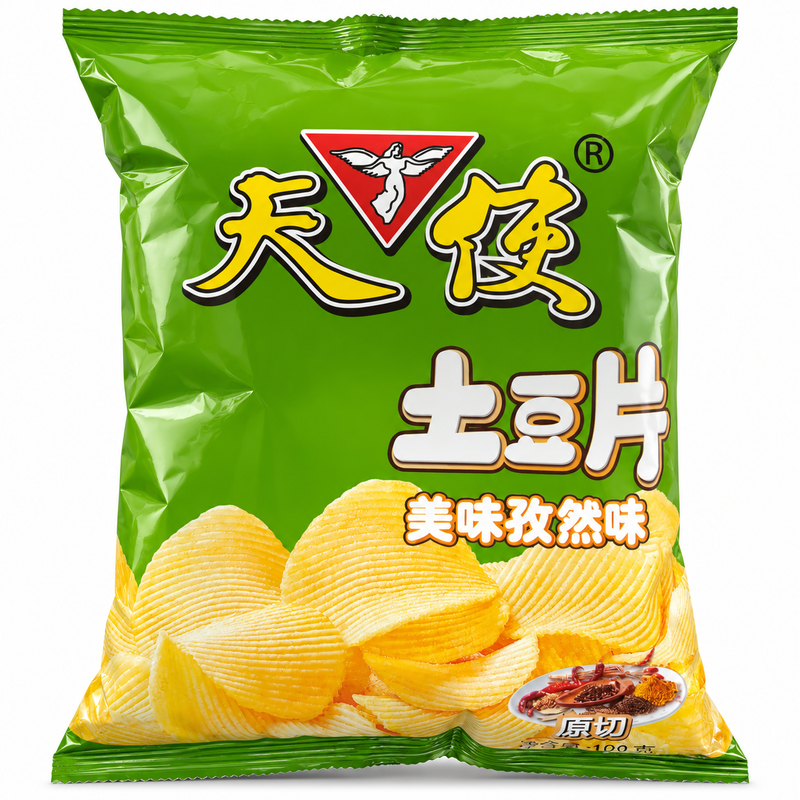Angel Potatischips med Kumminsmak 108g
