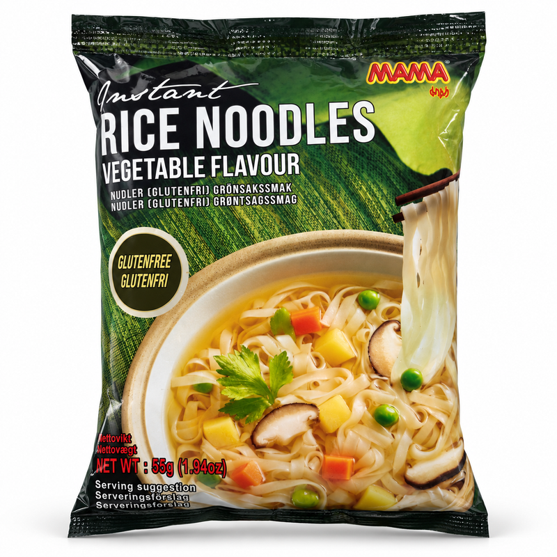 Mama Glutenfria Snabbrisnudlar med Grönsakssmak 55g