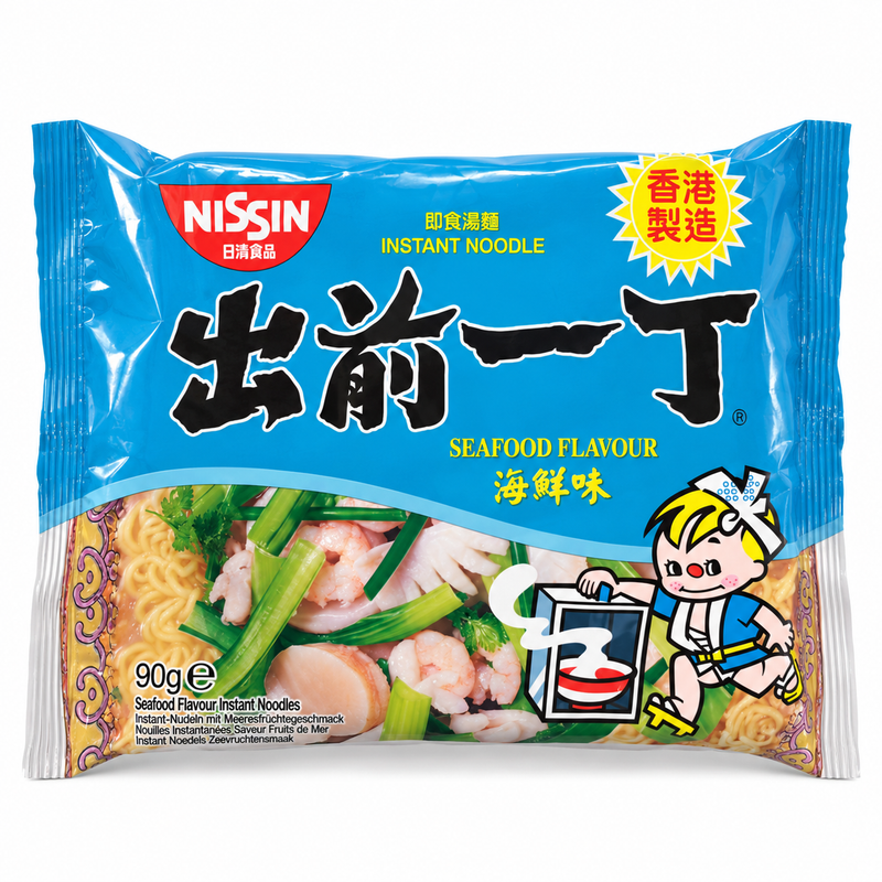 Nissin Demae Ramen Snabbnudlar med Skaldjurssmak 90g