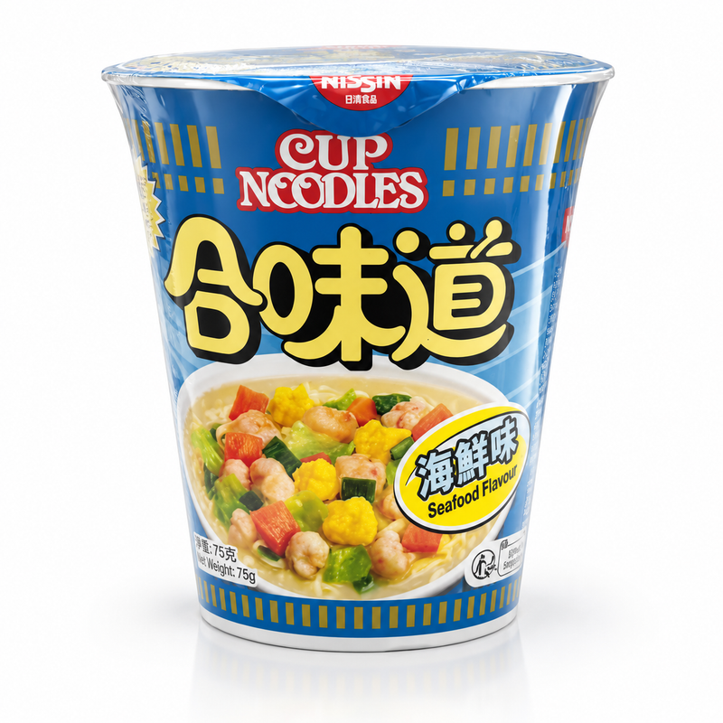 Nissin Cup Noodles Snabbnudlar med Skaldjurssmak