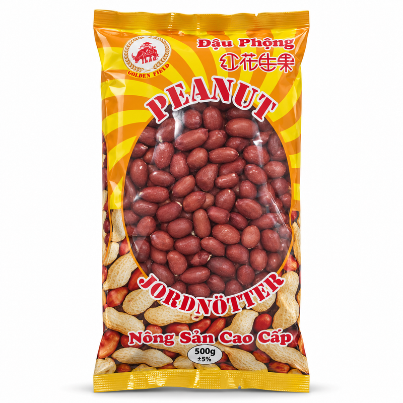 Golden Field Röda Jordnötter 500g