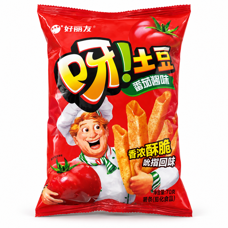 Orion Potatischips med Ketchupsmak 70g