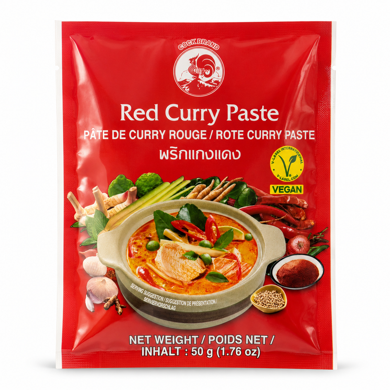 Cock Brand röd currypasta 50g