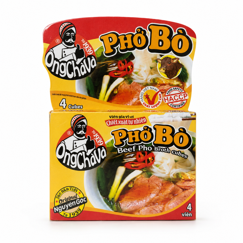 Ong Cha Va buljongtärningar för vietnamesisk biff-phở 75g