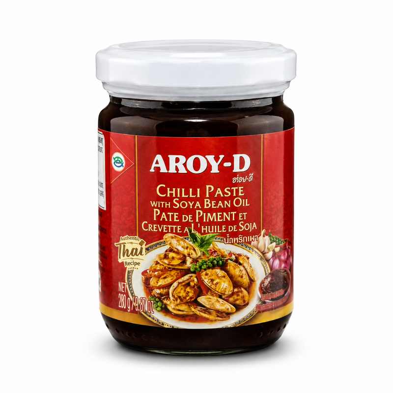 Aroy-D chilipasta med sojaolja 260g