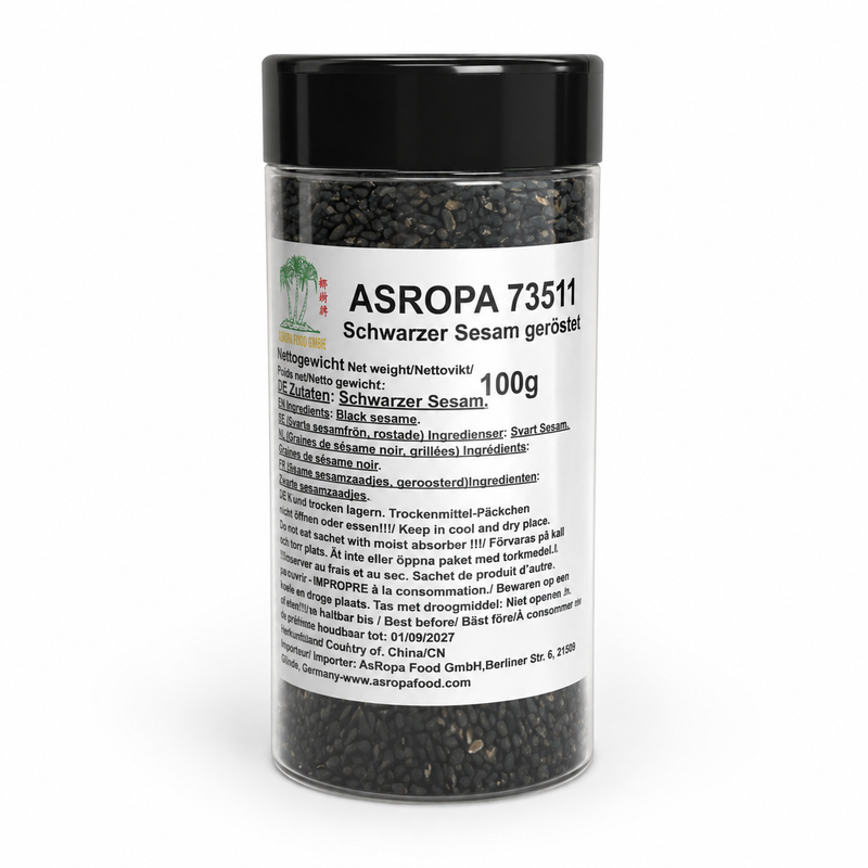 TCT Rostade svarta sesamfrön 100g