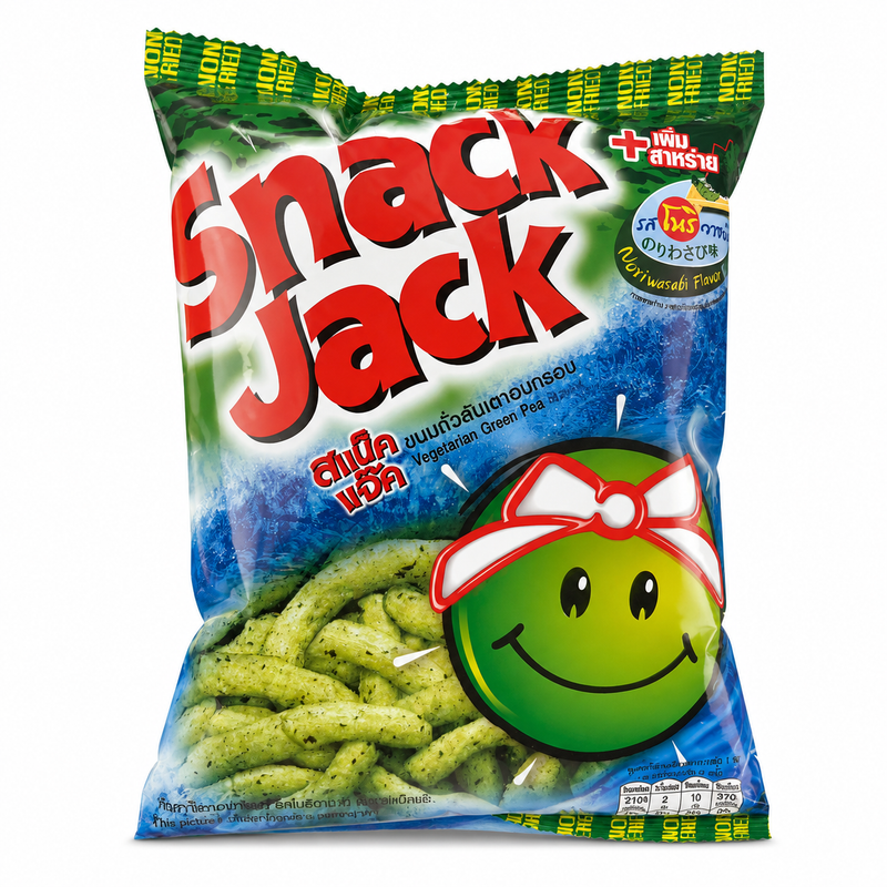 Snack Jack Gröna Ärtsnacks med Nori Wasabi-smak 62g