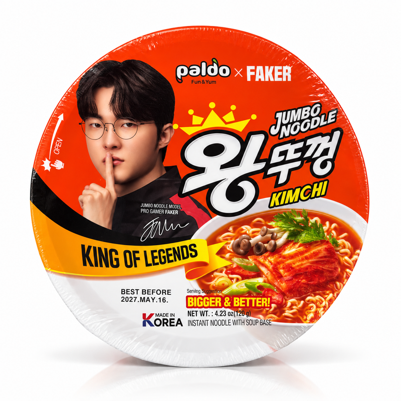 Paldo Jumbo snabbnudlar med kimchismak 120g