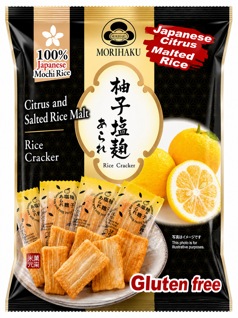 Morihaku Riskex med citrus och saltad rismalt 32g