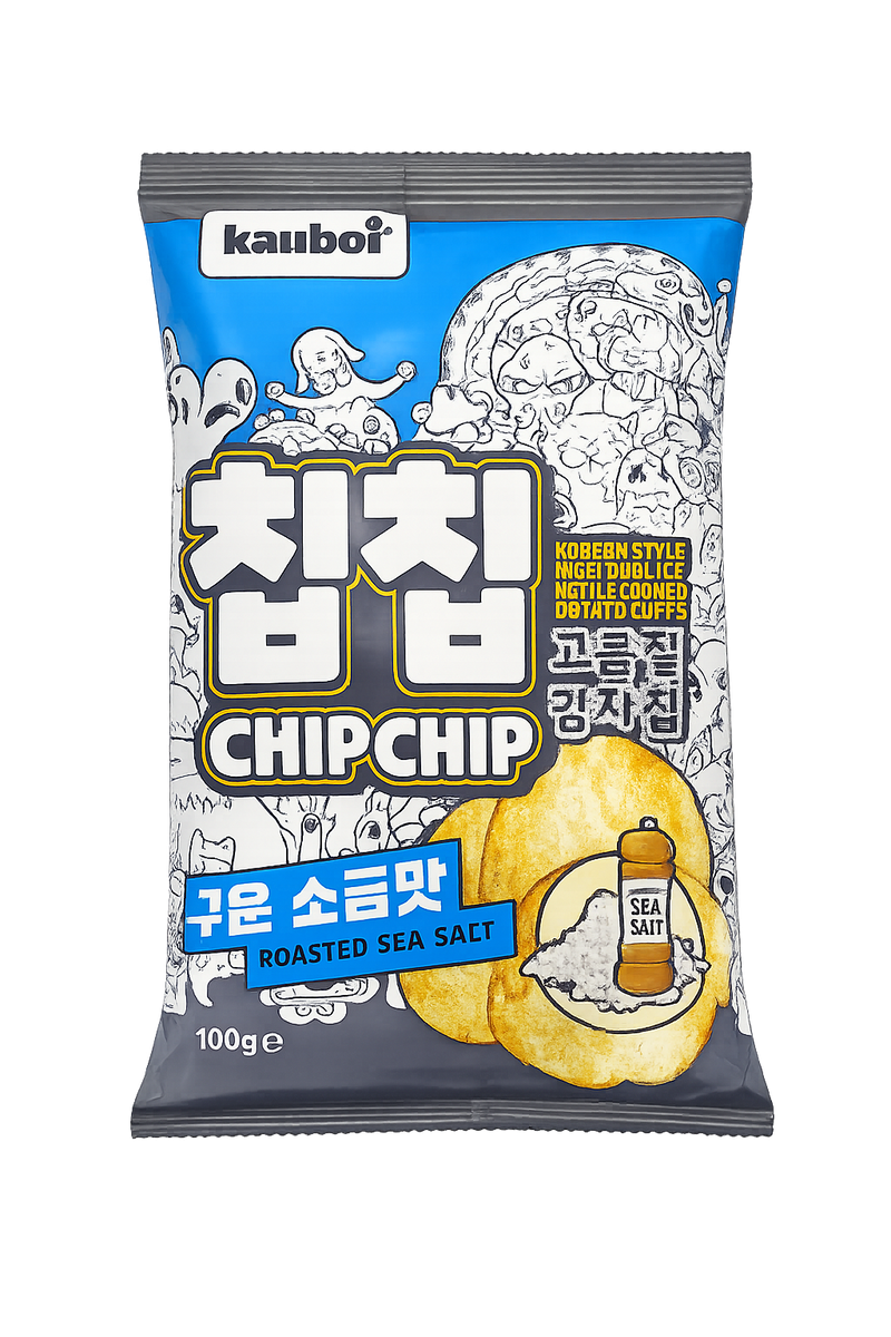 Kauboi Potatischips rostad havssalt smak 100 g