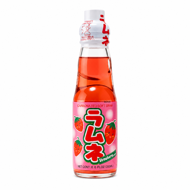 Ramune Kolsyrad läsk med jordgubbssmak 200ml