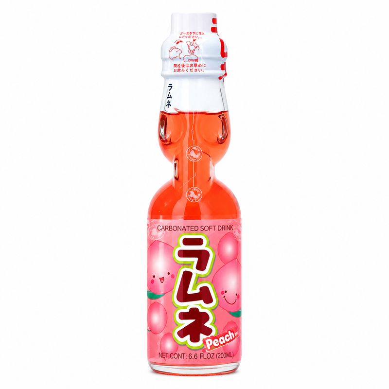 Ramune Kolsyrad läsk med persikosmak 200ml
