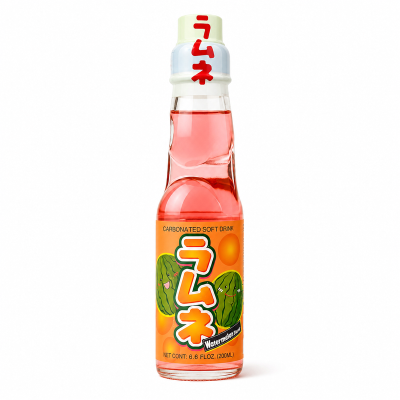 Ramune Kolsyrad läsk med vattenmelonsmak 200ml