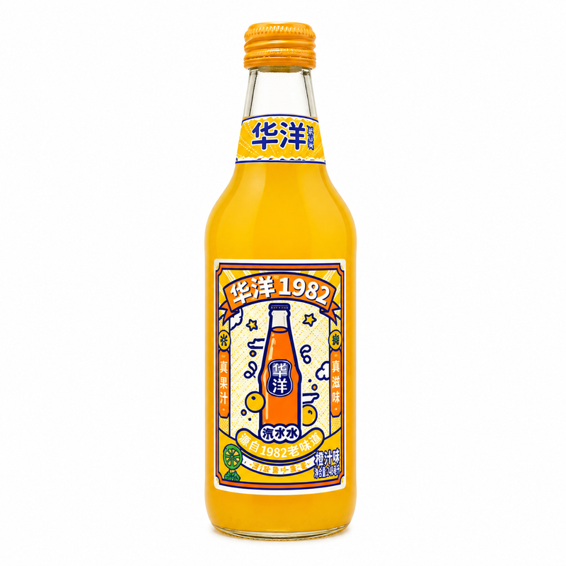 Huayang Kolsyrad läsk med apelsinsmak 358ml