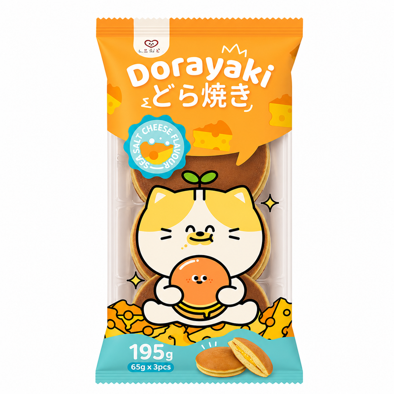 Tokimeki Dorayaki med havssalt-ostsmak 195g