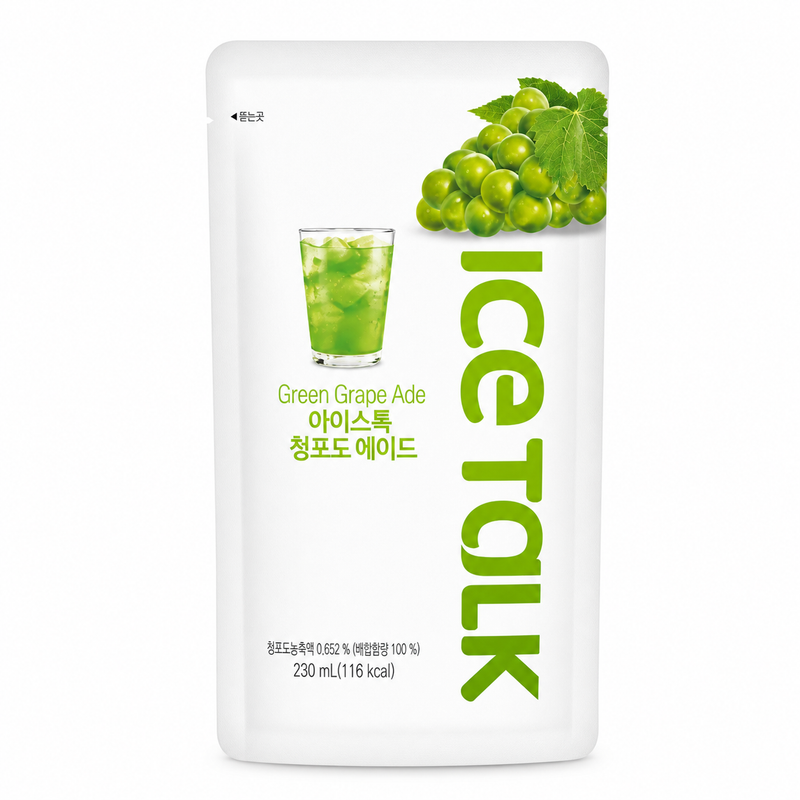 Ice talk Green Grape Drink 230ml