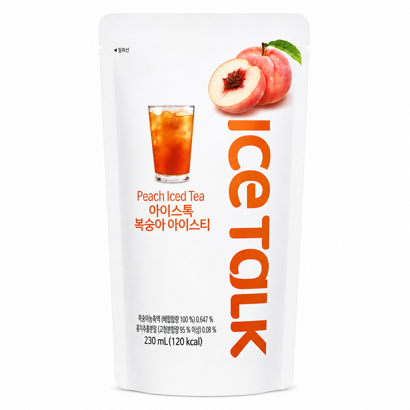 Ice Talk Peach Drink with Tea 230ml