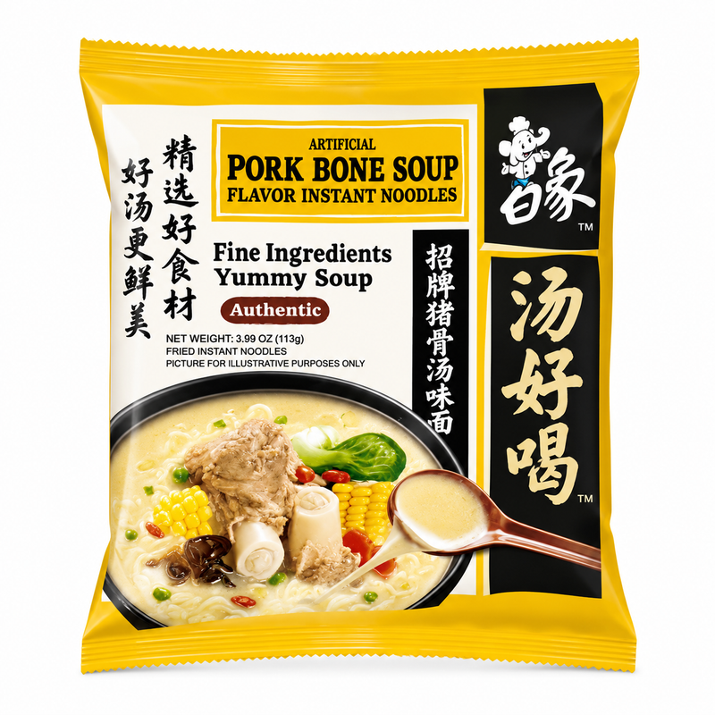 BaixiangNudlar med smak av fläskben 113g