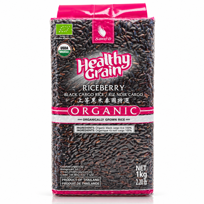 Sawat-D Ekologiskt Riceberry Svart Ris 1 kg