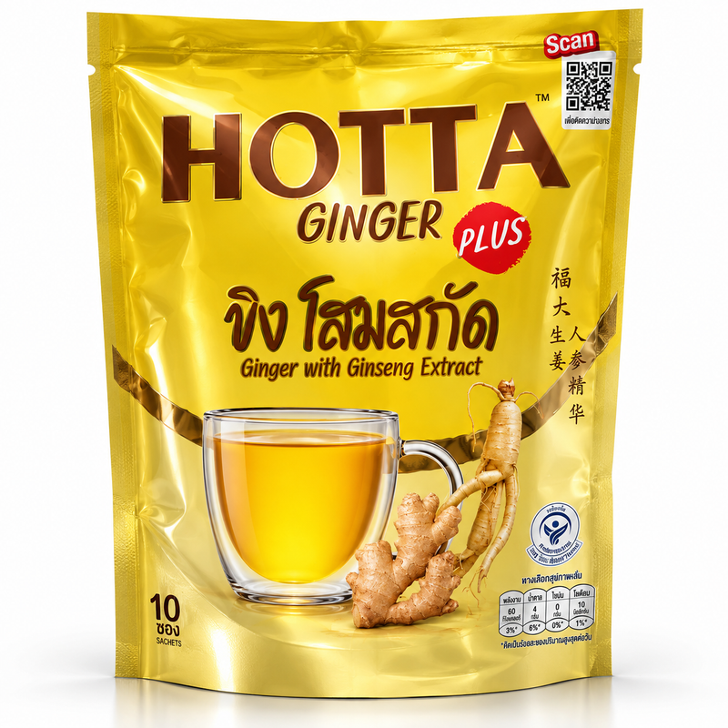 Hotta Instant Ingefärsdryck med Ginsengextrakt 90g