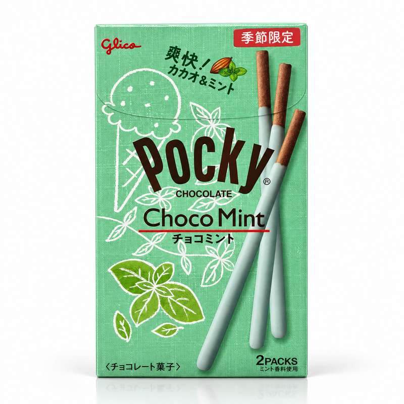 Glico Pocky Kexpinnar med Choklad- & Mintsmak 60g