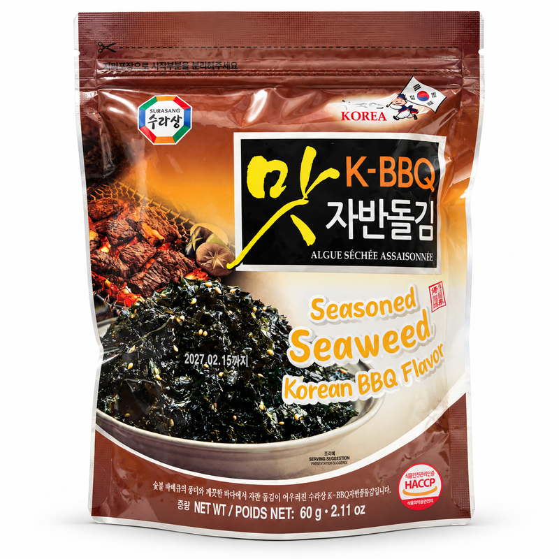 Surasang Kryddad Sjögräs med Koreansk BBQ-smak 60g