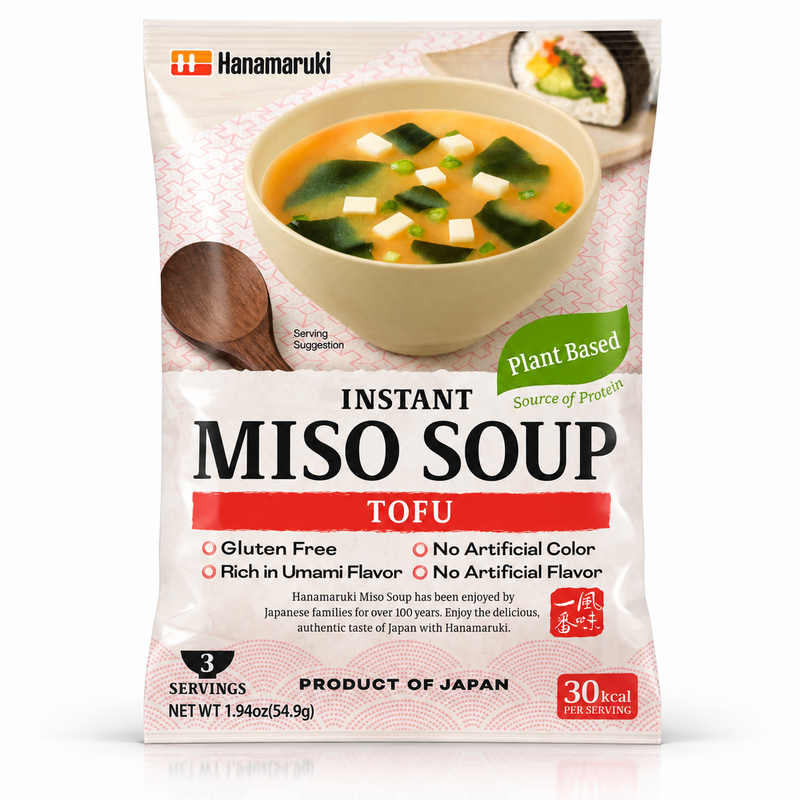 Hanamaruki Snabb misosoppa med tofu 54,9g