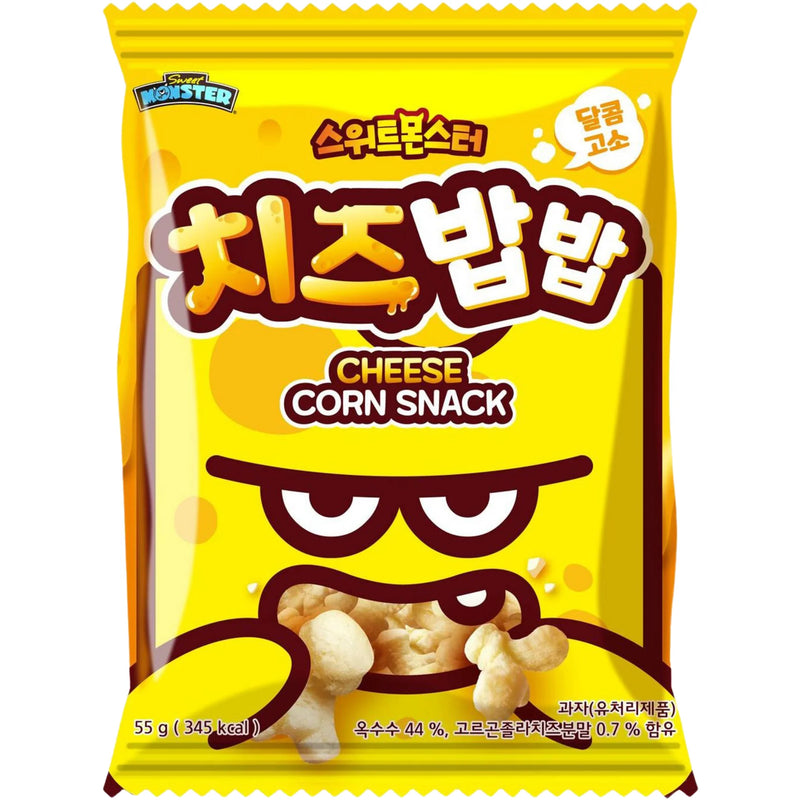 Sweet Monster Crispy Corn Snack with Cheese Flavour 韩国奶酪玉米脆 55克