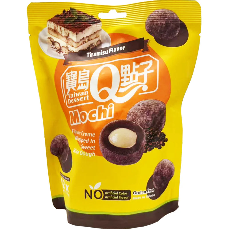 Taiwan Dessert Tiramisu Mochi 宝岛Q点子提拉米苏麻糬 180g