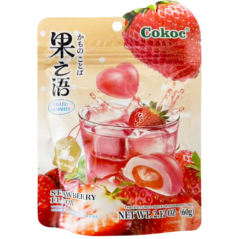 Cokoc Jordgubbar Gummi Godis  60g