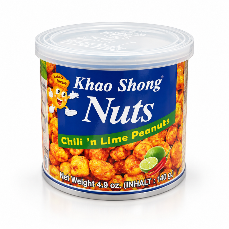 Khao Shong Jordnötter med chili & lime 140g