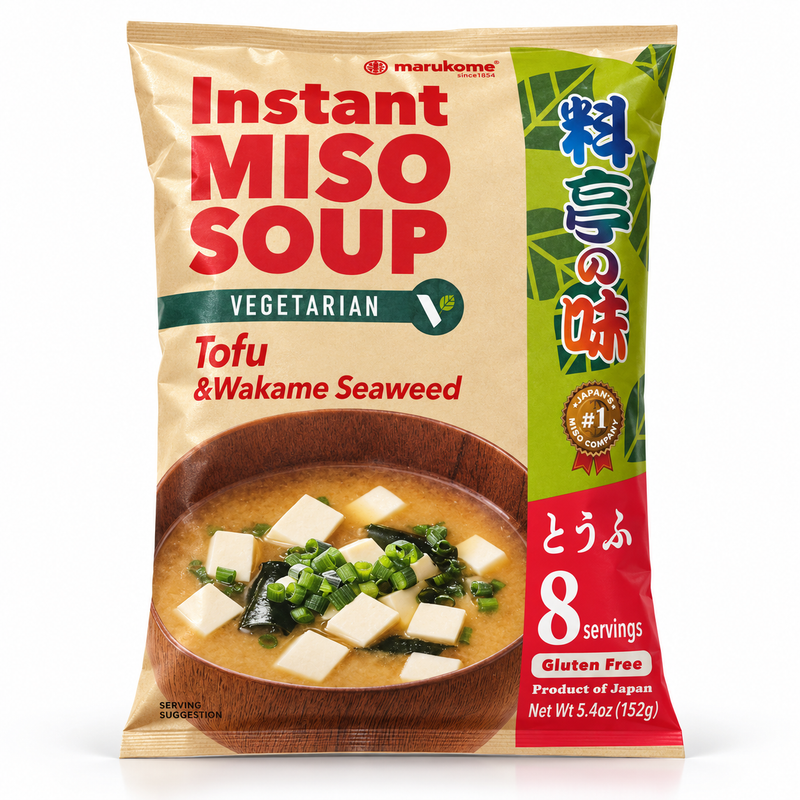 Marukome Snabb Misosoppa med Tofu & Wakame 152g