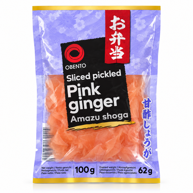 Obento Inlagd Skivad Rosa Ingefära Amazu Shoga 100g