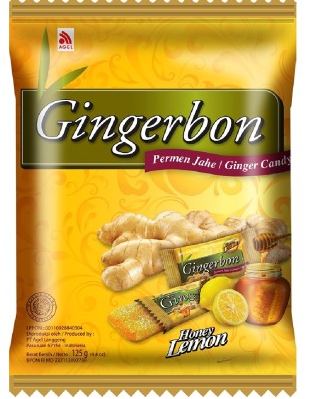 Agel Gingerbon Ingefärsgodis med Honung och Citron 125g