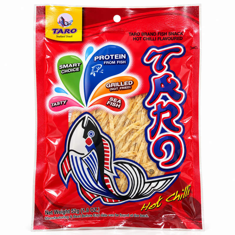 Taro Fisksnack med Stark Chilismak 52g