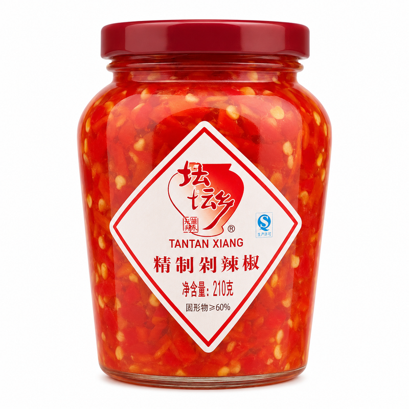 Tantanxiang Finely Chopped Pickled Red Chillies 210g