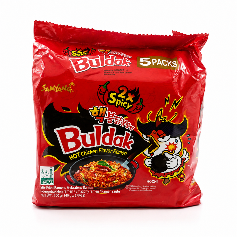Samyang Dubbelstark Kycklingramen 2x Stark 5 Packs 700g