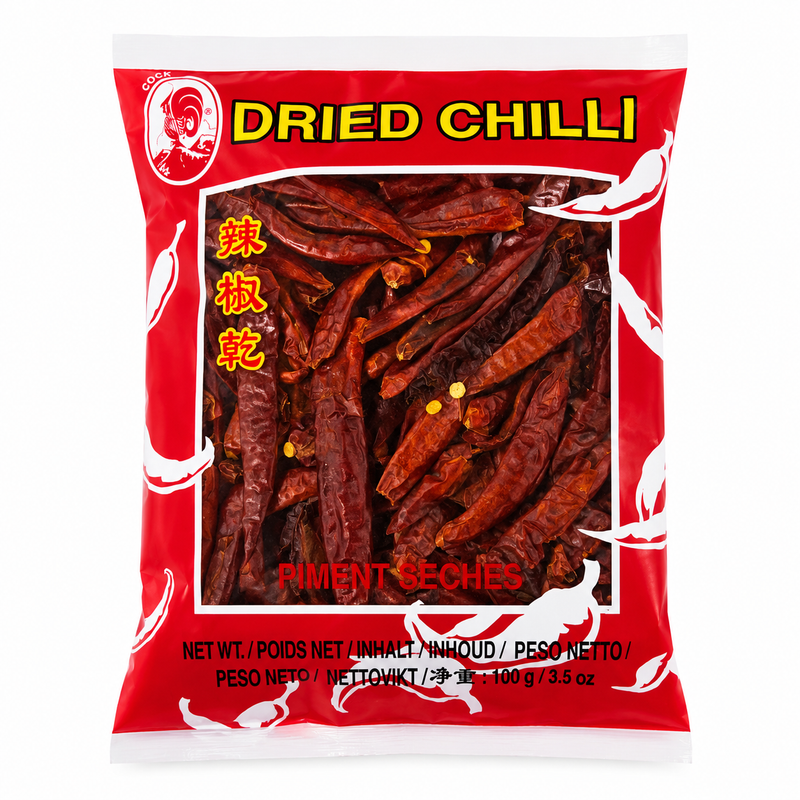 Cock Brand Torkad Chili (utan stjälk) 100g