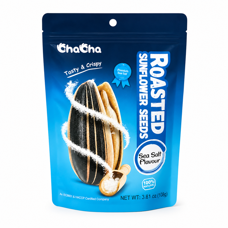 ChaCha Rostade solrosfrön med havssalt 108g