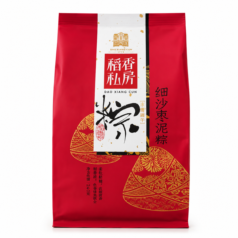 Dao Xiang Cun Zongzi med Rödbönspasta och Jujube 240g
