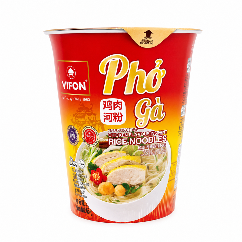 VIFON Vietnamesiska risnudlar med kycklingsmak 60g