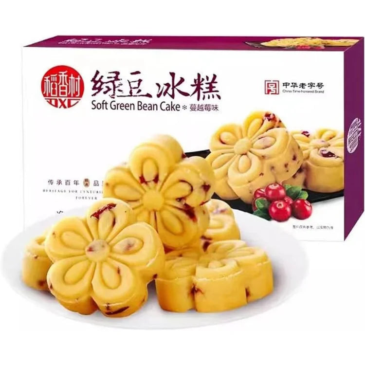Daoxiangcun Soft Green Bean Cakes, Cranberry Flavor, 120g